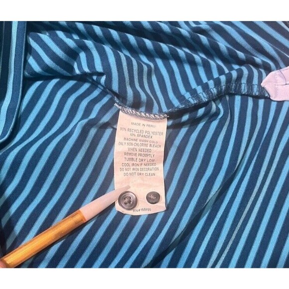 Greyson Manistee? Button Down Men's Golf Polo Shirt Striped Size XL Performance - Picture 5 of 7